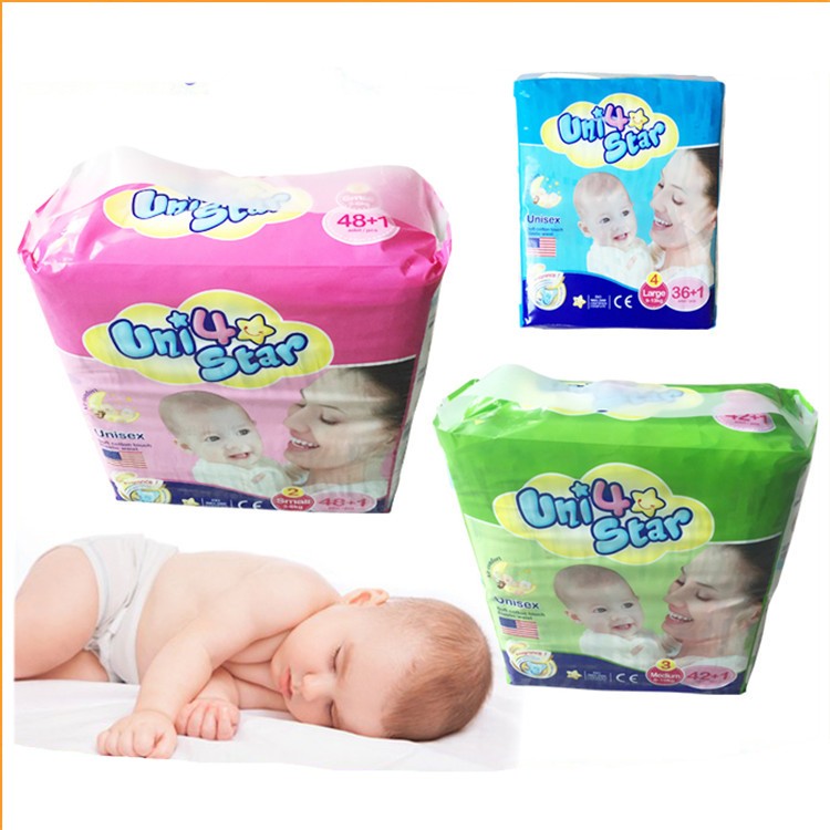 Panpansoft, Uni4star, Raw Material For Super Cool Disposable Fields De Bebes Baby Diaper Factory