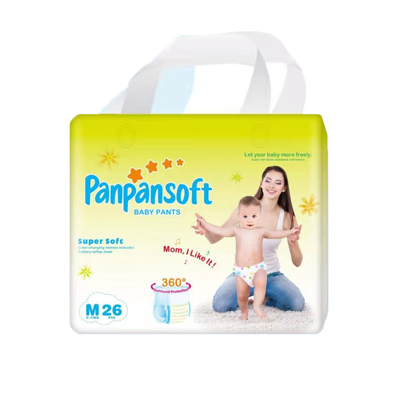 Panpansoft, Uni4star, Wholesale disposable soft waistband cotton diaper pull up pants for baby Factory