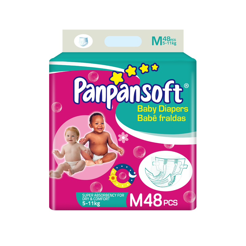 Panpansoft, Uni4star, Customized cotton magic tape disposable baby diapers manufacturer in Fujian Factory