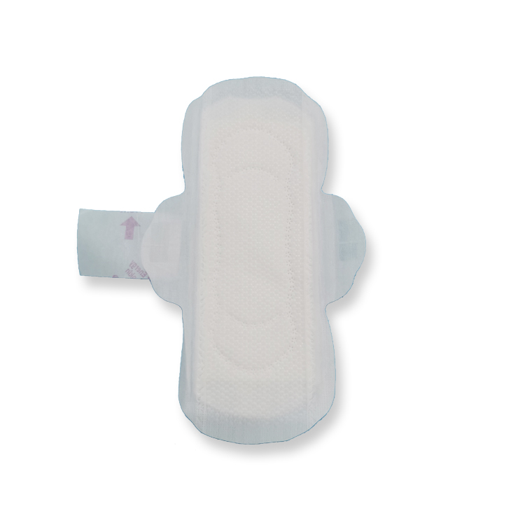 Serviette hygiénique pour dame ailée féminine à surface perlée 3D