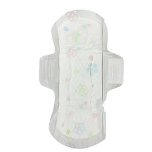 Flowers printed absorbing protection layer winged women sanitary napkin
