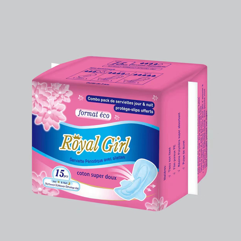 absorvente higiênico com design rosa menina real