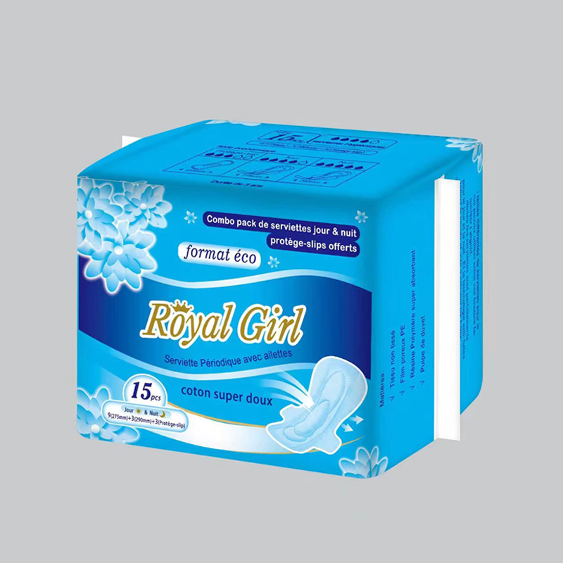 royal girl blue design sanitary pad