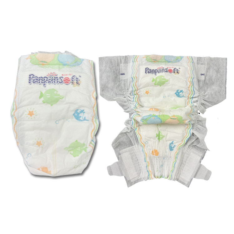 Panpansoft, Uni4star, Hot Sale High Quality Super Dry Cotton Baby diapers disposable new born baby diaper Factory