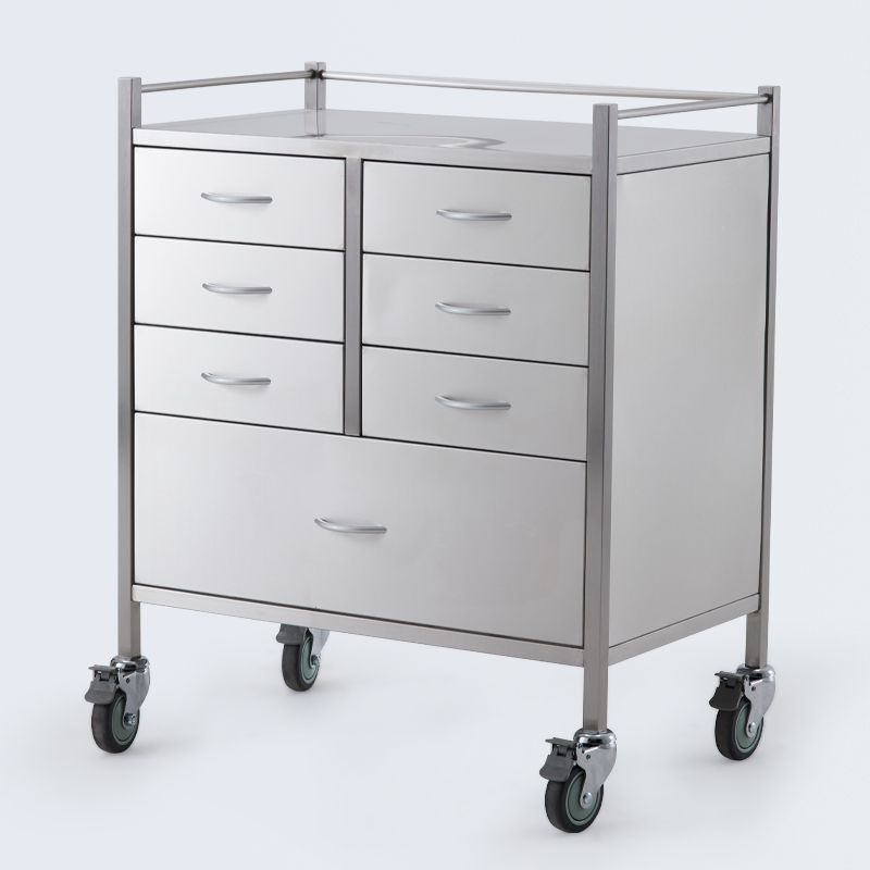 Meditroll MRT07 Medical Patient Trolley Carts On Wheels With Drawers