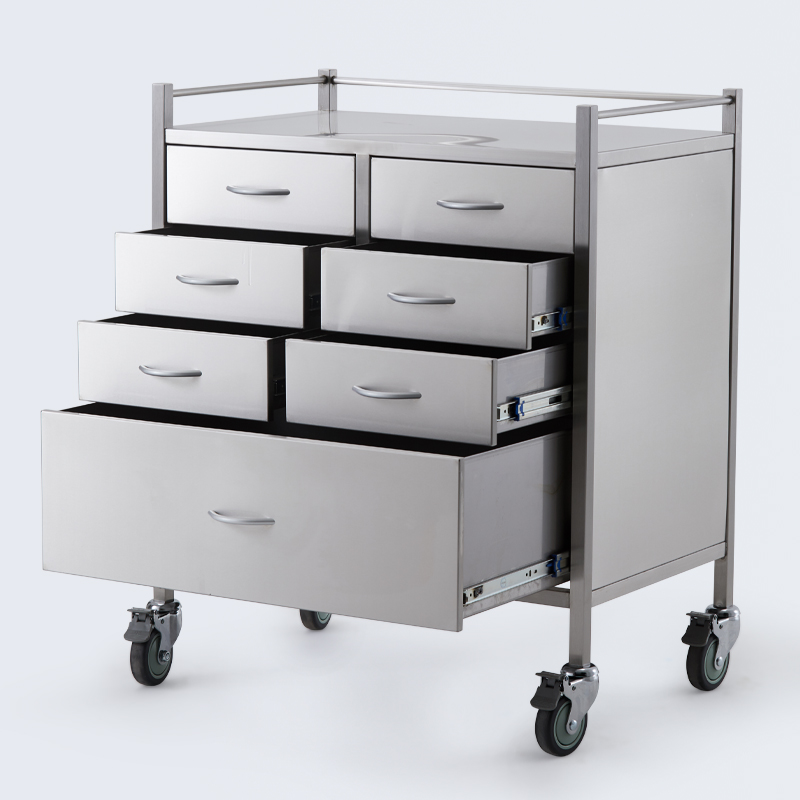 Meditroll MRT07 Medical Patient Trolley Carts On Wheels With Drawers