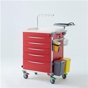 Portable Medical Cart Emergency Trolley Equipment