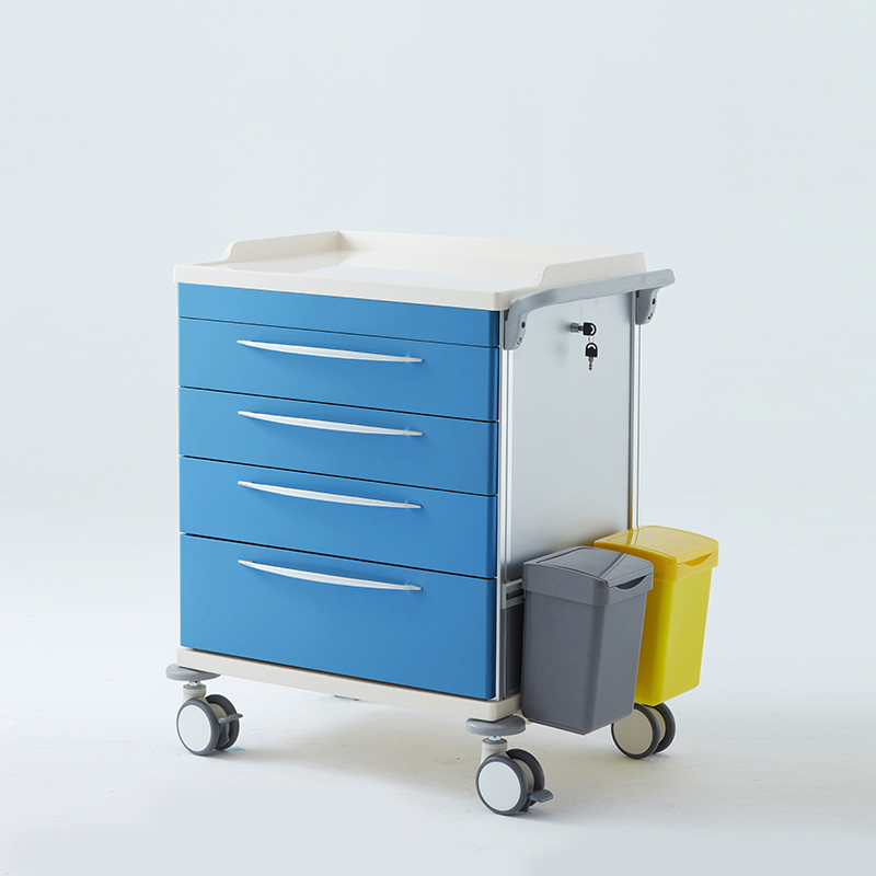 Medicine Record Trolley With Drawers