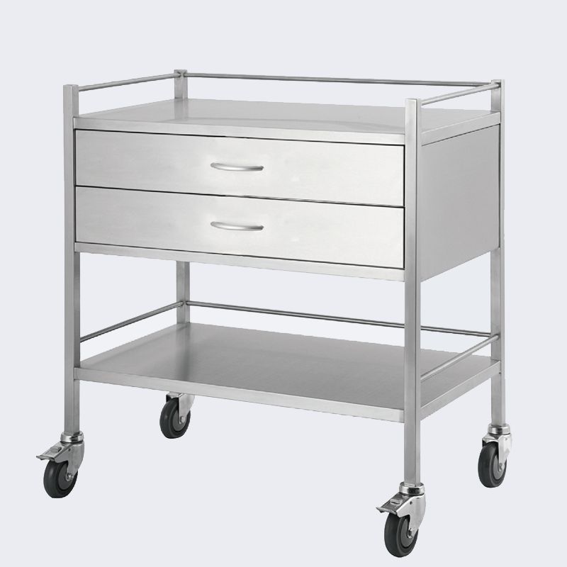 Meditroll MTD02 2 Tier Mechanic Stainless Steel Trolley With Drawers