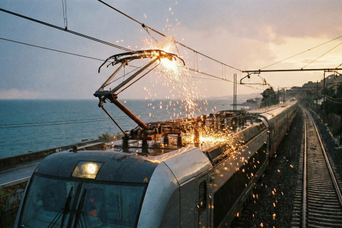 철도 차량의 팬터그래프 고장 원인