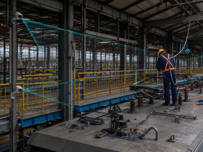 AI Locomotive Rooftop Safety Monitoring System for Maintenance Depots