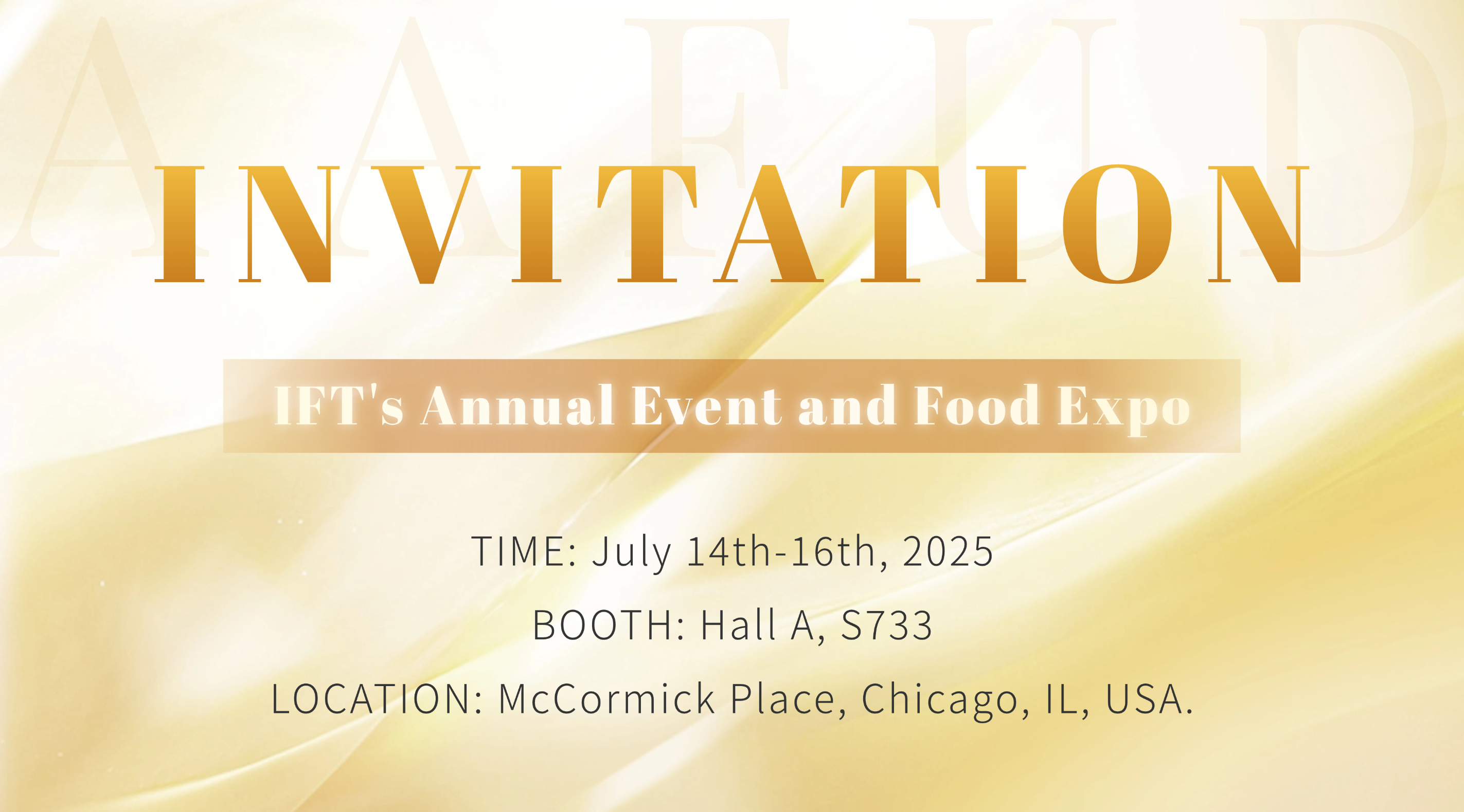 INVITATION | IFT's Annual Eventand Food Expo 2025