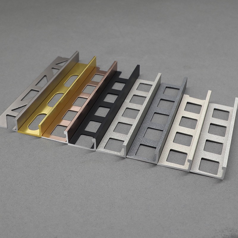 Aluminium L Shape Matt Silver Tile Corner Trim AL Factory