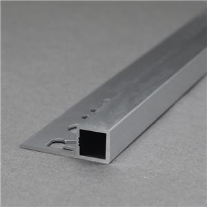 Aluminium Brushed Silver Box Shape Tile Trim AB