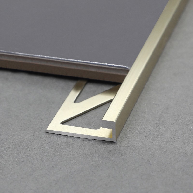 Китай Алюминиевый L-образный матовый серебристый или золотой мрамор отделка плиткой AF, производитель