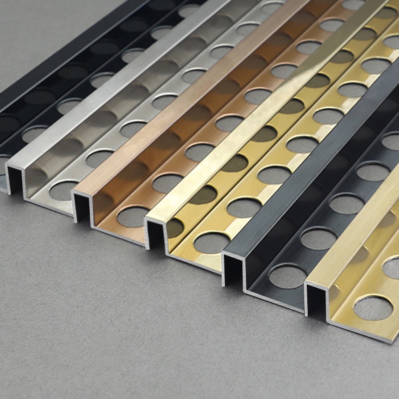 Supply Stainless Steel Colour Mirror Square Tile Trim SSAS Factory