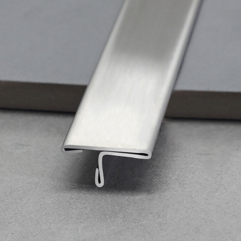 Stainless Steel Brushed T Shape Transit Decorative Trim SSTB Factory