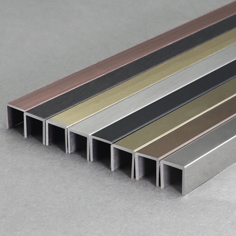 Stainless Steel Brass Wall Tile Trim SSUB Factory