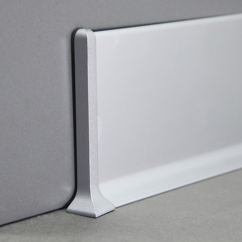 Aluminium Matt Silver Skirting Board JT Factory