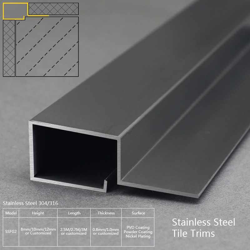 stainless steel stair edge