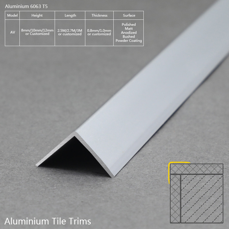 aluminum tile edge trim
