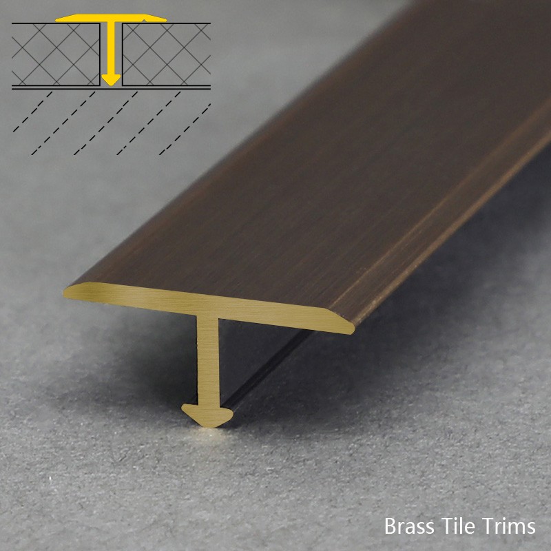 Brass T Shape Transit Edge Tile Trim BRDT Factory