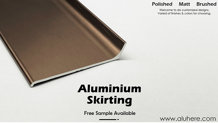 Aluminium Matt Silver Skirting Board JT-iangel.vn