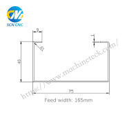 Macchina per la formatura di colonne per scaffali semiautomatica in metallo freddo con canale a C. Rotolo per arcarecci