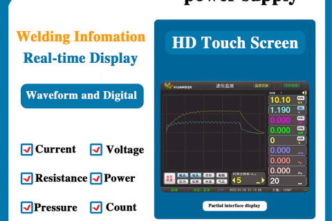 Hight frequency DC precision welding power supply, welding quality monitor video