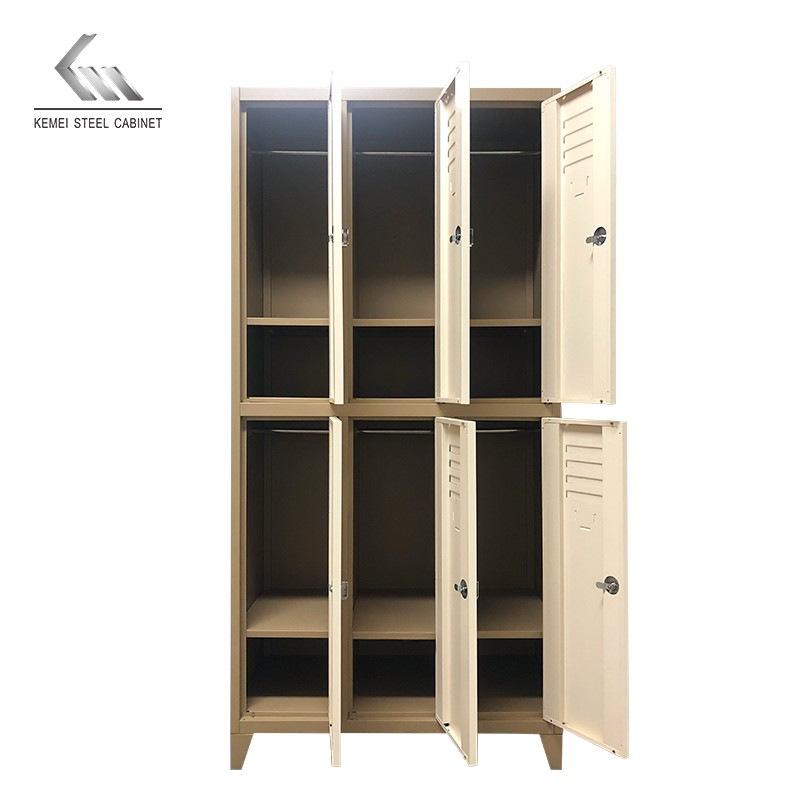 Home Storage steel Cabinet Organizer Chinese Style locker Multiple Doors Wardrobe Factory