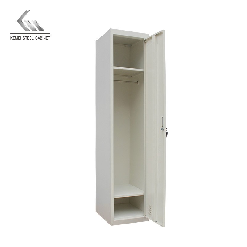 Clothes Cabinet Locker Wrought Iron Small Hanging Steel Single Door Commercial/home Use Furniture Bedroom Furniture Wardrobe GYM Factory