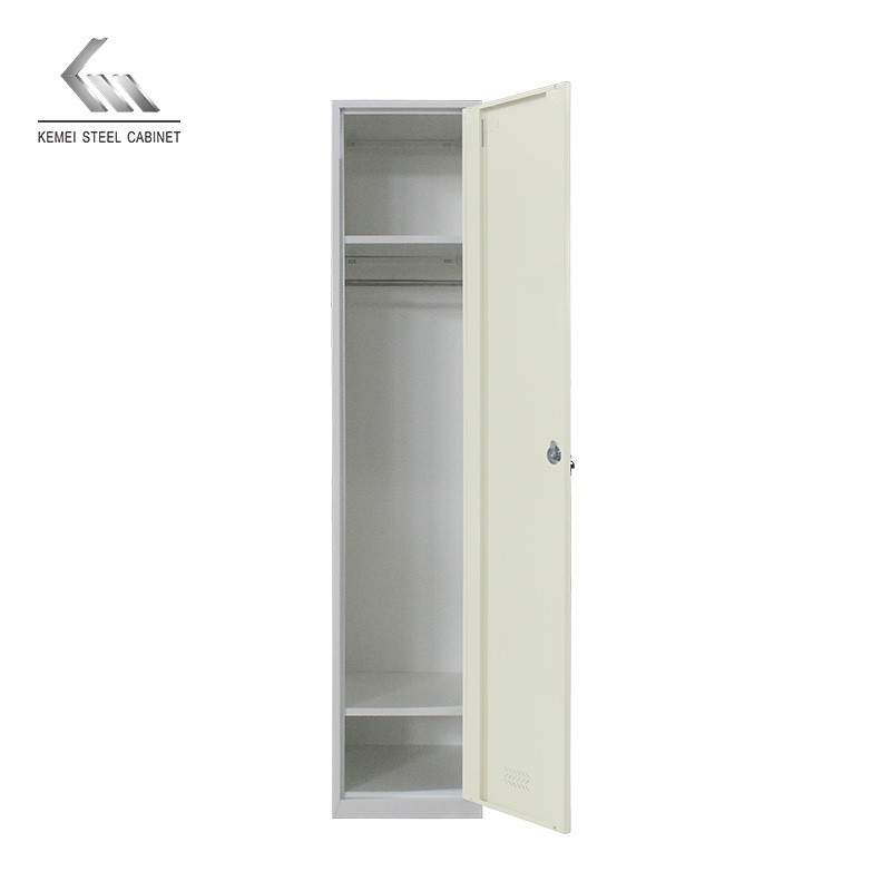 Clothes Cabinet Locker Wrought Iron Small Hanging Steel Single Door Commercial/home Use Furniture Bedroom Furniture Wardrobe GYM Factory
