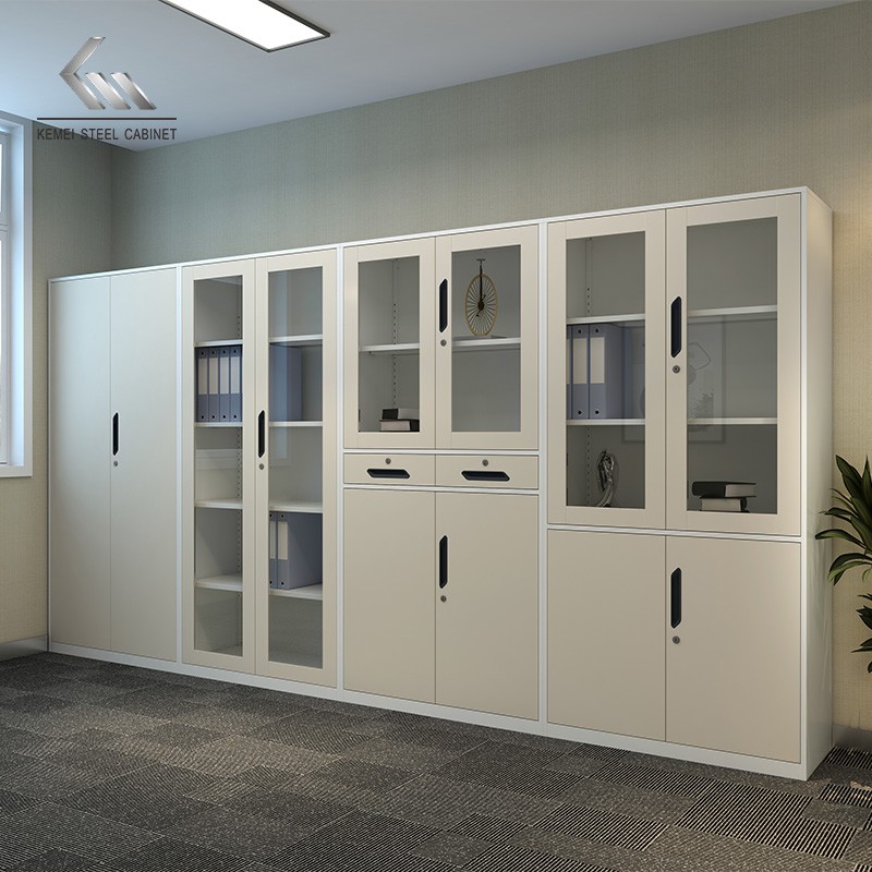 China Wholesale Factory Metal Office Storage Iron Cupboard Locking Steel Filing Cabinet Factory