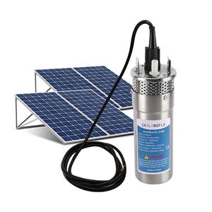 Dc Solar Powered Submersible Water Pump