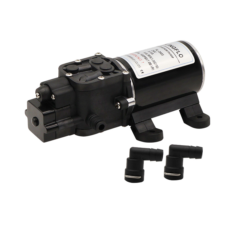 100psi 5LPM small high pressure water pump 24V dc agricultural spray pump