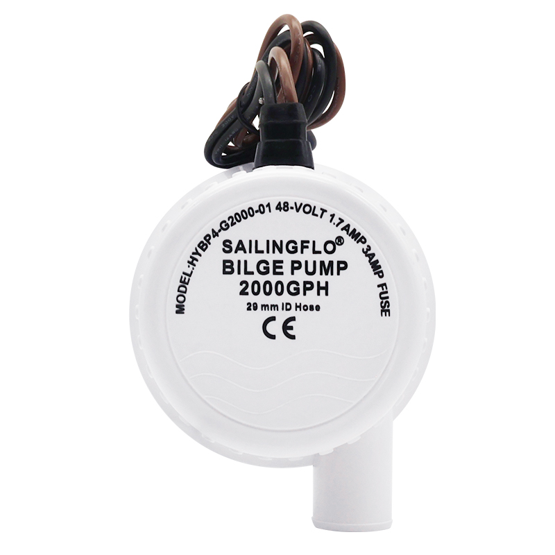 48V 2000GPH Marine Plumbing Electric Submersible Bilge Pump Wholesale