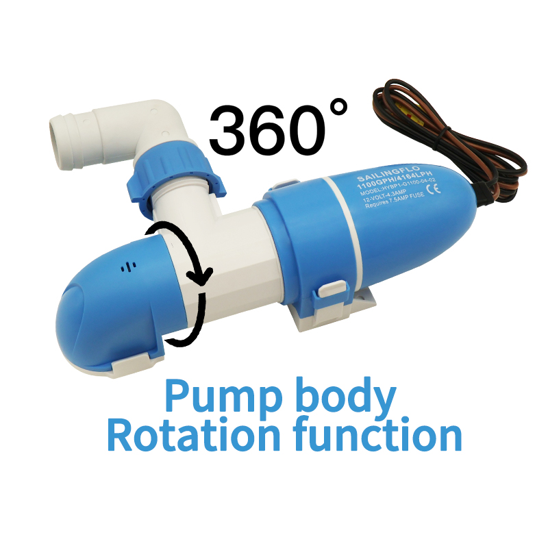 SAILINGFLO 12V 900GPH narrow Low Profile non-auto Bilge Pumps Wholesale