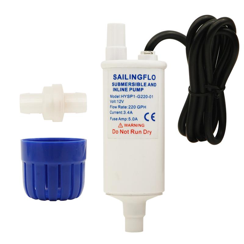 SAILINGFLO 12V 220GPH High Flow Submersible Water Pump For Fresh Water/Seawater Wholesale