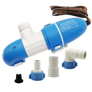 SAILINGFLO 12V 1100GPH Low Profile Automatic Bilge Pump