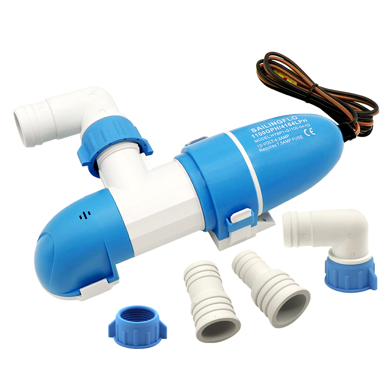SAILINGFLO Portable 12V 1100GPH Low Profile Non-auto Marine Bilge Pump Wholesale