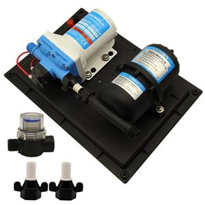 SAILINGFLO 12V 3.0GPM Self Priming Diaphragm Pump With 0.75L Pressurized Accumulator Tank System