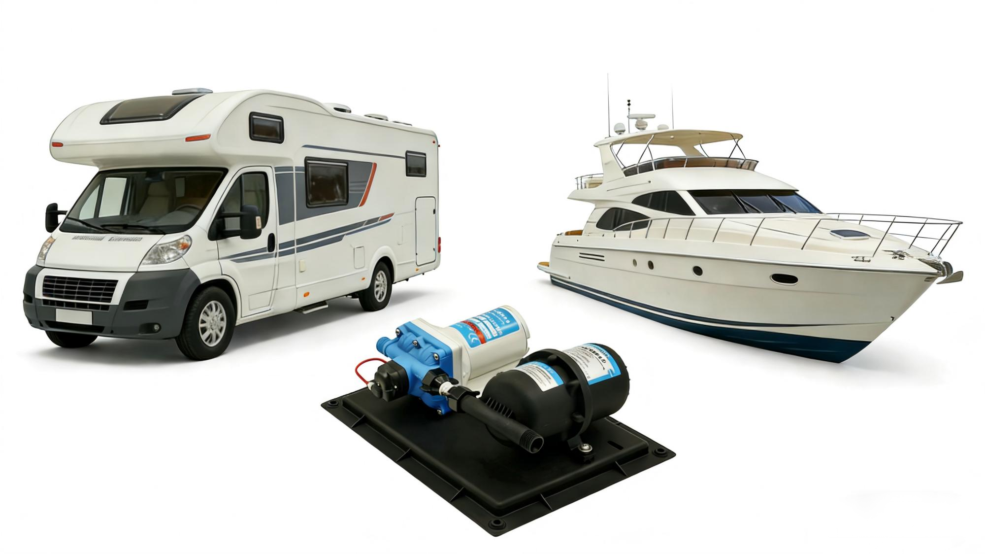 12v 3.0gpm diaphragm pump with 0.75l pressurized tank