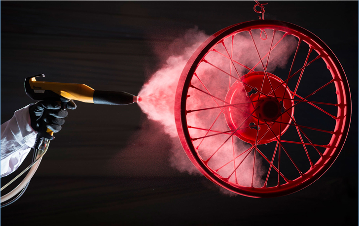 alloy wheel powder coating