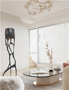 Modern Creative Tree Crotch Sculpture Resin Light Hotel Foyer Villa Living Room Lighting Lamp Standing Floor Lamp