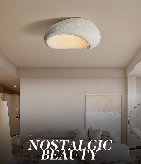 Nordic Simple LED Ceiling Lamp Home Decoration Wabi-Sabi Ceiling light Suitable for Living Room/Dining Room