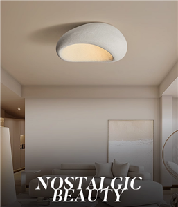 Nordic Simple LED Ceiling Lamp Home Decoration Wabi-Sabi Ceiling light Suitable for Living Room/Dining Room