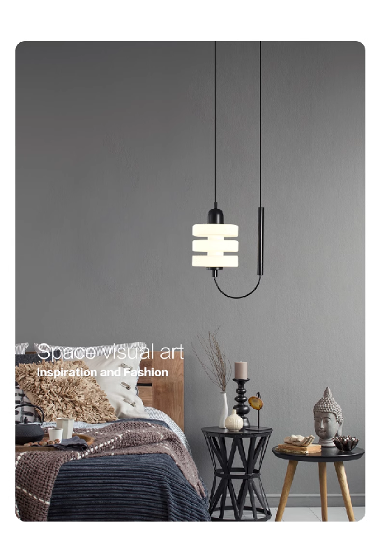 Modern Nordic Simple LED Pendant Lamp Bedside Hanging Chandelier For Living Dining Room Restaurant Hotel Home Decor Lighting Fixture Luster