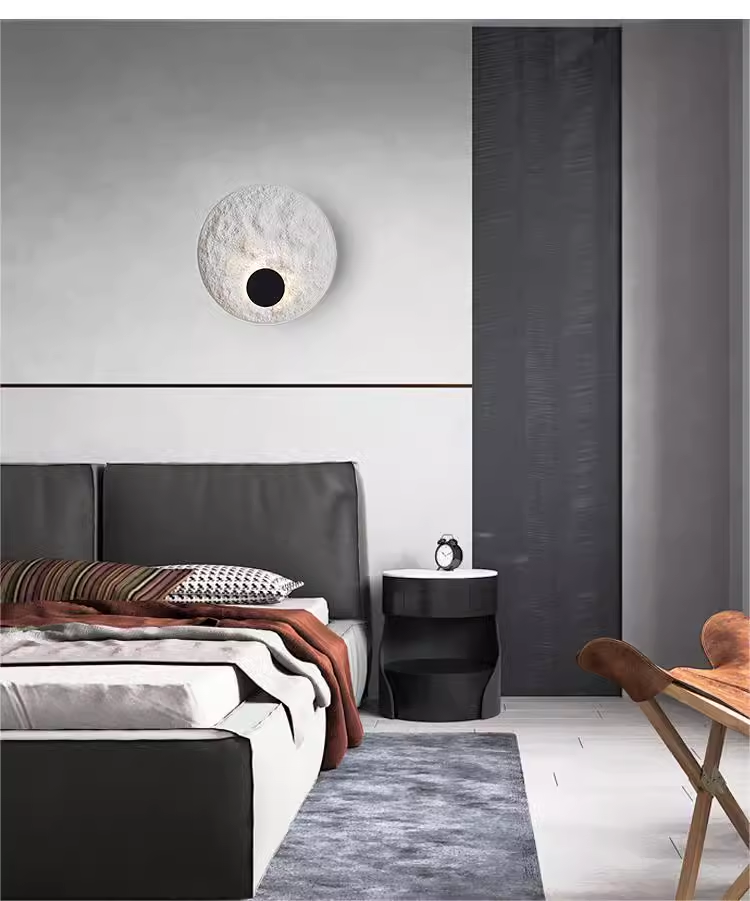 Nordic Modern Loft Art Circle Wall Lamps Living Room Bedroom Bedside Hall Indoor Lighting Home Decor Hallway up Down Hotel LED Light Fixtures Sconces