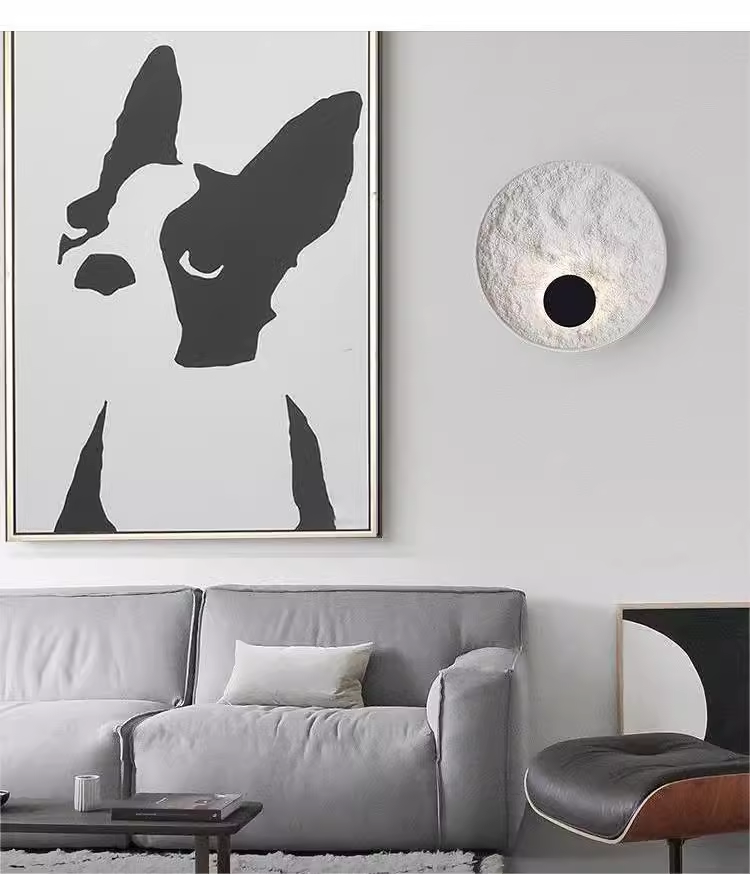 Nordic Modern Loft Art Circle Wall Lamps Living Room Bedroom Bedside Hall Indoor Lighting Home Decor Hallway up Down Hotel LED Light Fixtures Sconces