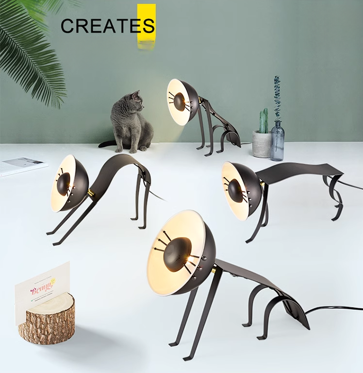 Modern Nordic Creative Cat Lamp Designer Model Room Living Room Dining Room Student Dormitory Children Bedroom Cartoon Table Lamp